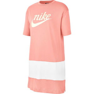 Nike SPORTSWEAR VARSITY oranžová M - Dámske šaty
