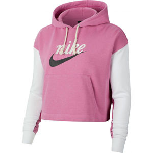 Nike NSW VRSTY HOODIE FT W ružová S - Dámska mikina