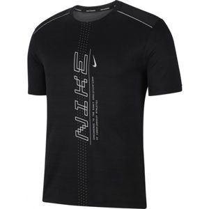 Nike DRY MILER SS PO GX FF M čierna XL - Pánske bežecké tričko