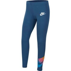 Nike NSW FAVORITES FF LEGGING modrá M - Dievčenské legíny