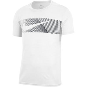 Nike DRY SUPERSET SS LV 2.0 M biela M - Pánske tričko
