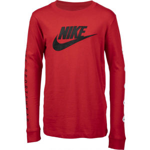 Nike NSW TEE LS FUTURA B  L - Chlapčenské  tričko s dlhým rukávom