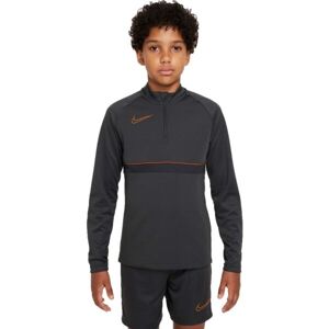 Nike DRI-FIT ACADEMY B Chlapčenské futbalové tričko, tmavo sivá, veľkosť XL