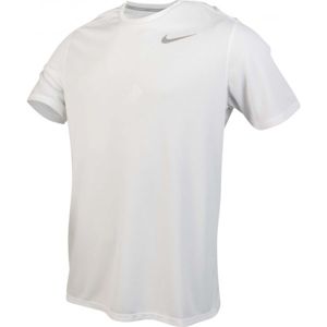 Nike DF BRTHE RUN TOP SS M Pánske bežecké tričko, biela, veľkosť L