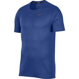 Nike DRI FIT BREATHE RUN TOP SS tmavo modrá XL - Pánske bežecké tričko