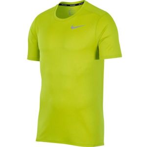 Nike DRI FIT BREATHE RUN TOP SS zelená XL - Pánske bežecké tričko