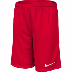Nike DRI-FIT PARK 3 JR TQO Chlapčenské futbalové kraťasy, červená, veľkosť L