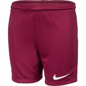 Nike DRI-FIT PARK 3 JR TQO Chlapčenské futbalové šortky, vínová, veľkosť L