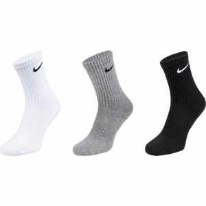 Nike EVERYDAY CUSH CREW 3PR U Ponožky, čierna, veľkosť 38-42