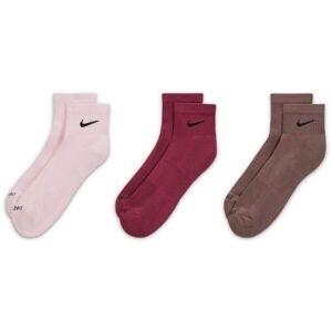 Nike EVERYDAY PLUS Pánske stredne vysoké ponožky, ružová, veľkosť S