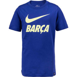 Nike FC BARCELONA TEE JNR  S - Chlapčenské futbalové tričko