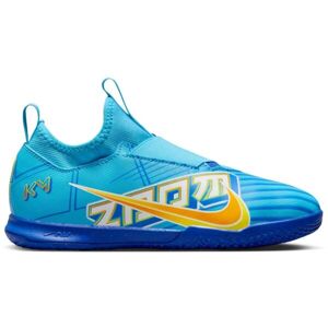 Nike JR MERCURIAL ZOOM VAPOR 15 CLUB KM IC Detská halová obuv, modrá, veľkosť 35