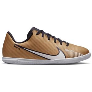 Nike JR MERCURIAL VAPOR 15 CLUB IC Detská halová obuv, zlatá, veľkosť 36.5