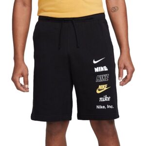 Nike CLUB+ FT SHORT MLOGO Pánske šortky, čierna, veľkosť L