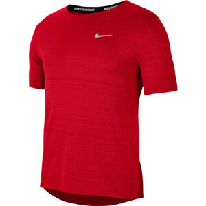 Nike DRI-FIT MILER Pánske bežecké tričko, červená, veľkosť XL