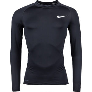Nike NP TOP LS TIGHT MOCK M  L - Pánske tričko s dlhým rukávom