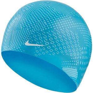 Nike OPTIC CAMO SILICONE CAP modrá NS - Plavecká čiapka
