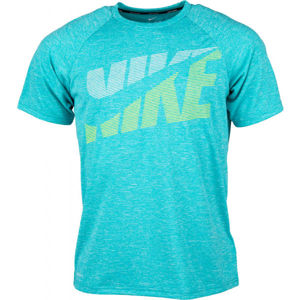 Nike HEATHER TILT modrá XXL - Pánske tričko do vody