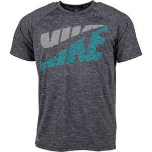 Nike HEATHER TILT Pánske tričko do vody, čierna, veľkosť M