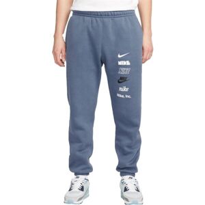 Nike CLUB+ BB CF PANT MLOGO Pánske tepláky, modrá, veľkosť S