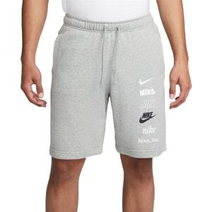 Nike CLUB+ FT SHORT MLOGO Pánske šortky, sivá, veľkosť L