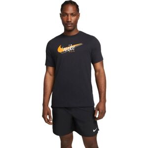 Nike NK DF TEE HERITAGE Pánske tričko, čierna, veľkosť 2XL