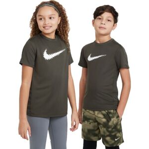 Nike DF TRPHY23 SS TOP GX Detské tričko, khaki, veľkosť XL