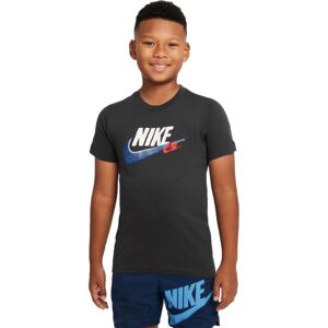 Nike NSW SI SS TEE Chlapčenské tričko, tmavo sivá, veľkosť L