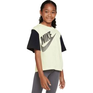 Nike NSW TEE ESSNTL BOXY TEE Dievčenské tričko, žltá, veľkosť S