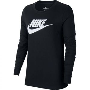 Nike NSW TEE ESSNTL LS ICON FTRA Dámske tričko, čierna, veľkosť L