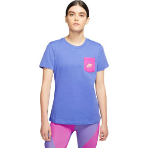 Nike NSW TEE ICON CLASH W modrá L - Dámske tričko