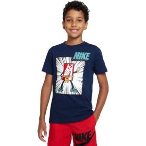 Nike NSW TEE Chlapčenské tričko, tmavo modrá, veľkosť L