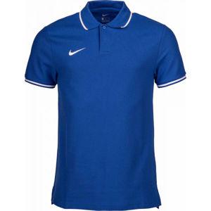 Nike POLO TM CLUB19 SS M modrá M - Pánske tričko polo