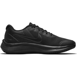 Nike STAR RUNNER 3 GS Detská športová obuv, čierna, veľkosť 35.5