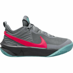 Nike TEAM HUSTLE D9 Detská basketbalová obuv, sivá, veľkosť 38