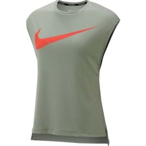 Nike TOP SS REBEL GX zelená M - Dámske tielko