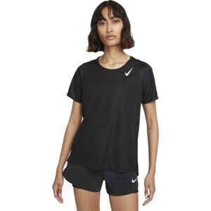 Nike DF RACE TOP SS W Dámske bežecké tričko, čierna, veľkosť M