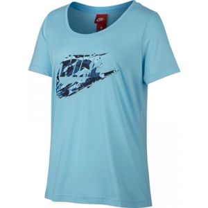 Nike W NSW TEE SCOOP ROCK GRDN modrá S - Dámske tričko