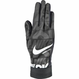 Nike ACDMY HPRWRM Y Detské futbalové rukavice, tmavo sivá, veľkosť S