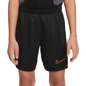 Nike DF ACD21 SHORT K Y Chlapčenské futbalové šortky, čierna,červená, veľkosť