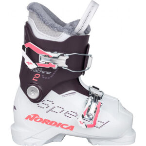 Nordica SPEEDMACHINE J 2 Detská lyžiarska obuv, biela, veľkosť 21