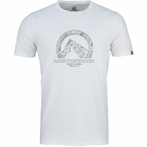Northfinder BRICE Pánske tričko, biela,sivá, veľkosť