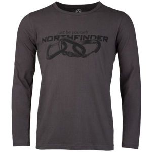 Northfinder CLIMB hnedá S - Pánske tričko