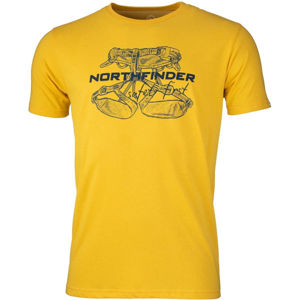Northfinder DEWIN žltá S - Pánske tričko