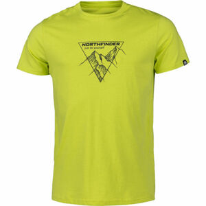 Northfinder LUCIANO Pánske tričko, zelená,čierna, veľkosť