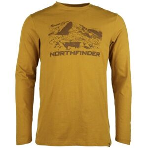 Northfinder REGINALD Pánske tričko, žltá, veľkosť XL