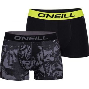 O'Neill MEN BOXER PALM TREES 2PK Pánske boxerky, čierna,tmavo sivá,svetlo zelená, veľkosť