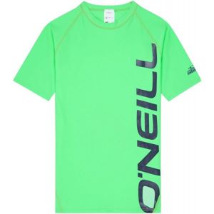 O'Neill PB LOGO SHORT SLEEVE SKINS zelená 10 - Chlapčenské kúpacie tričko s UV filtrom