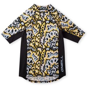 O'Neill AOP PRINT SKINS S/SLV Dievčenské tričko, čierna, veľkosť 10