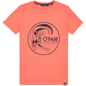 O'Neill LB CIRCLE SURFER T-SHIRT oranžová 140 - Chlapčenské tričko